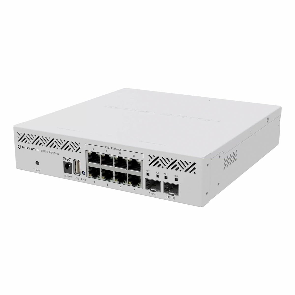 Mikrotik CRS310-8G 2S in: L3 Smart Switch Géré 2.5G Ethernet (100/1000/2500) Connexion Ethernet, Support