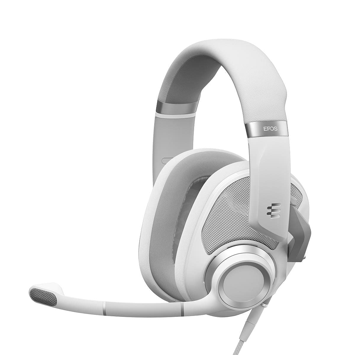 EPOS H6Pro - Open Acoustic Gaming Headset with Mic - Lightweight Headband - Comfortable & Durable Design - Xbox - PS4 - PS5 - PC/Windows Headset - Gaming Accessories (White)