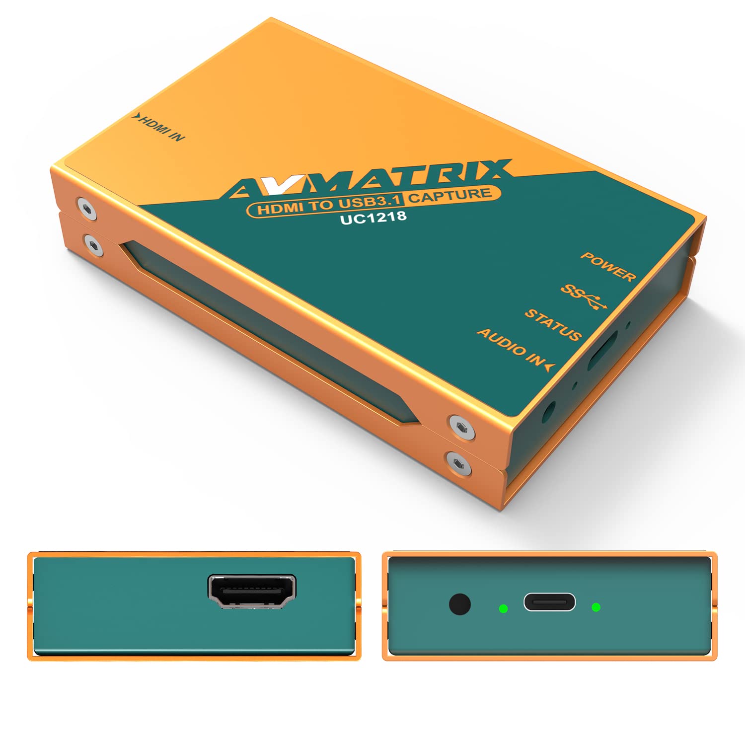 AVMATRIX UC1218 Video Capture Card with HDMI 2.0 to USB 3.0-C for Live Streaming in 1080P60 for Online Conference Church Live Stream Online Teaching on OBS Vmix YouTube Zoom Teams Twitch PC/Mac
