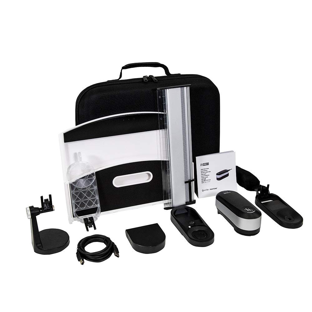 X-Rite i1Pro 3 Spectrophotometer Professional Color Profiling Device for Displays and Printers, 5000 Nit Monitor Support with Broadcast Video Standards, i1Profiler and (EO3BAS)
